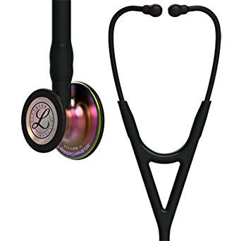 Littmann  Cardiology IV Stethoscope, Rainbow-Finish Chestpiece, Black Tube, 27 inch, 6165