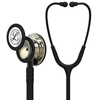 Littmann Stethoscope Classic III: Champagne Chestpiece, Black Tube, 27 inch, 5861